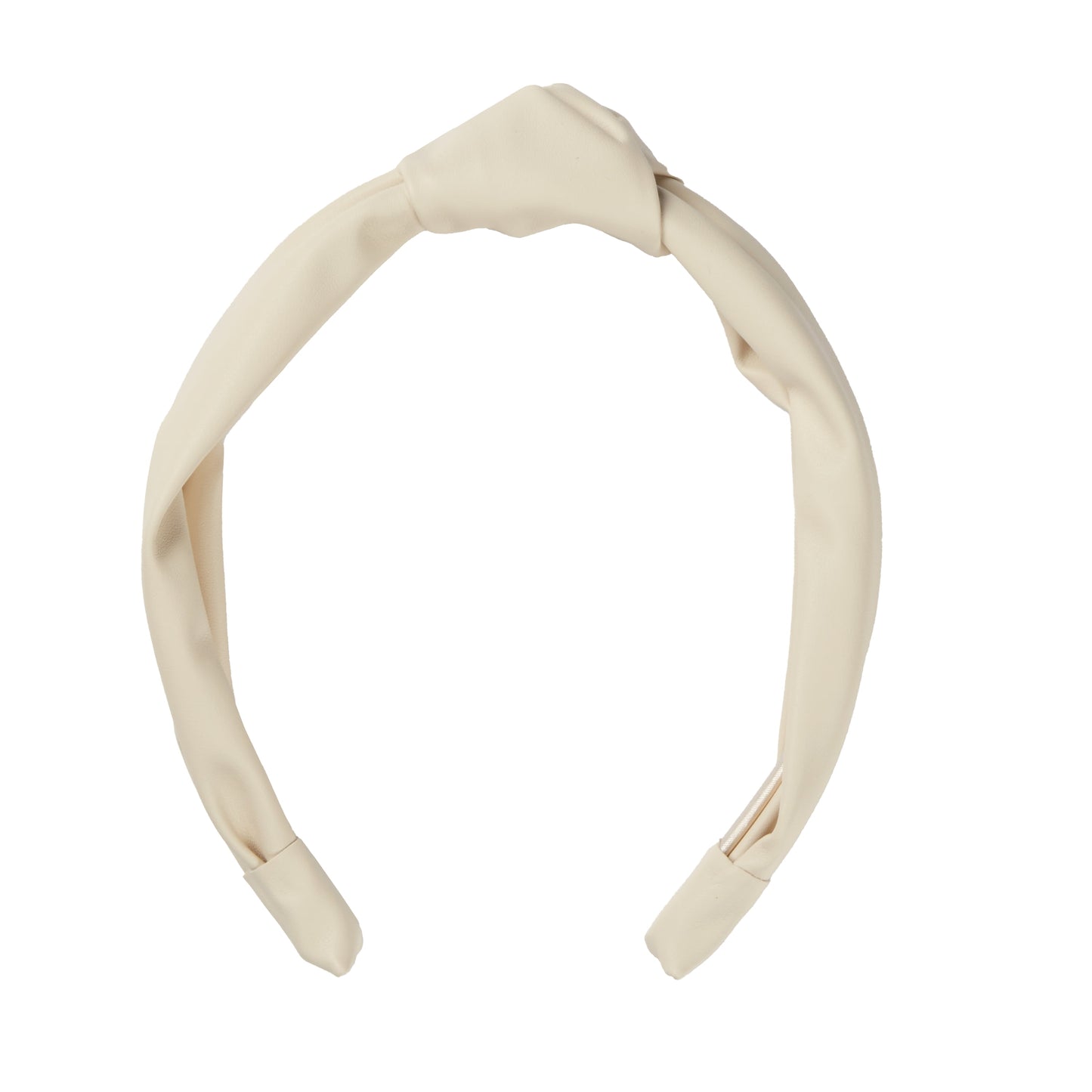 Tayshia by Leather Knotted Headband, Ivory, 1 Count