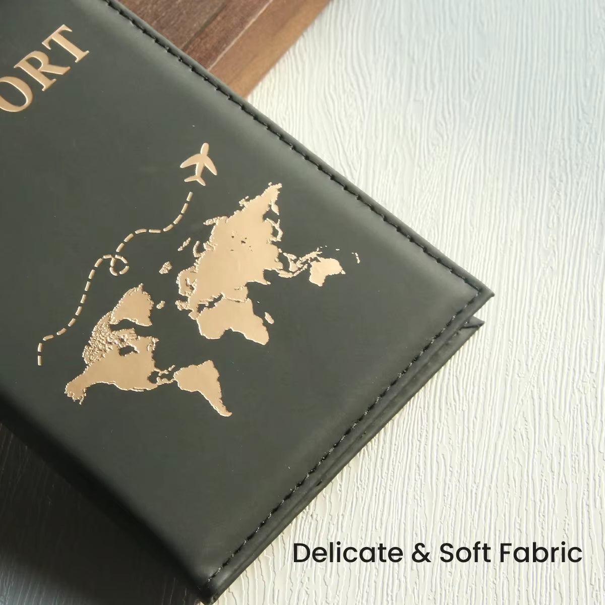 Slim Passport Holder Cove Map PU Passport Holder Travel Essential Cruise Must Have Passport Holders Portable for All Country