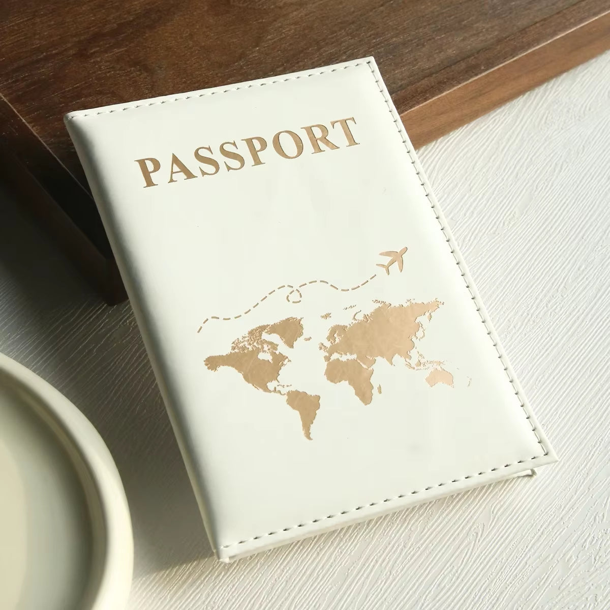 Slim Passport Holder Cove Map PU Passport Holder Travel Essential Cruise Must Have Passport Holders Portable for All Country